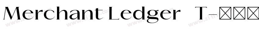 Merchant Ledger   T字体转换